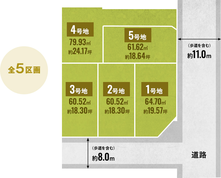 南住吉3丁目の区画図